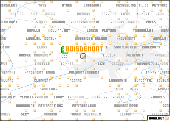 map of Bois de Mont