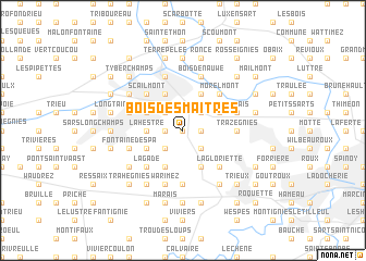 map of Bois des Maîtres