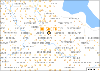 map of Bois Dêtre