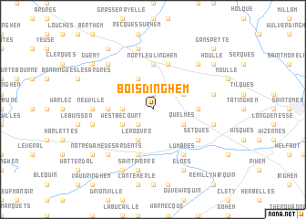 map of Boisdinghem