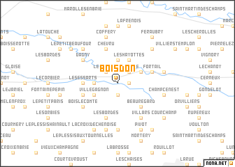 map of Boisdon