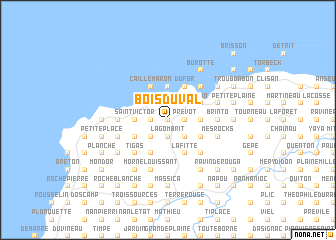 map of Bois Duval