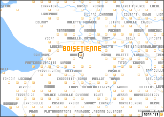 map of Bois Étienne