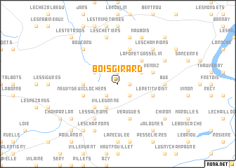 map of Boisgirard