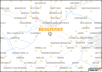 map of Bois-Grenier