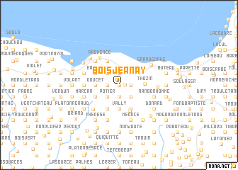 map of Bois Jeanay