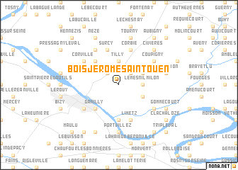 map of Bois-Jérôme-Saint-Ouen