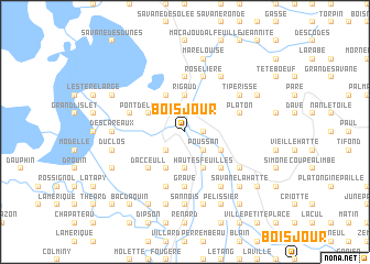 map of Bois Jour