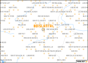 map of Bois Lantal