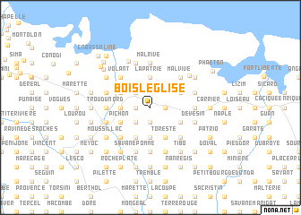 map of Bois lʼÉglise