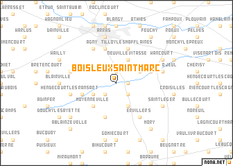 map of Boisleux-Saint-Marc