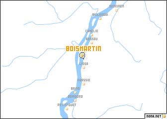 map of Bois Martin