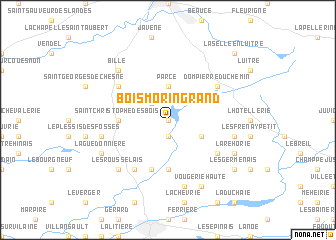map of Bois Morin Grand