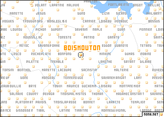 map of Bois Mouton