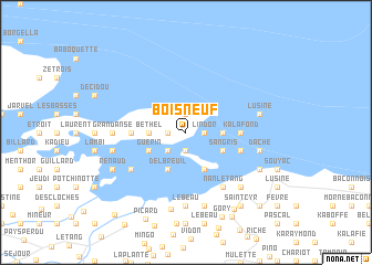 map of Bois-Neuf