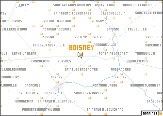 map of Boisney