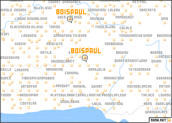 map of Bois Paul
