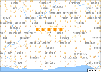 map of Bois Pin Marron