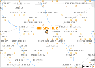 map of Bois Ratier