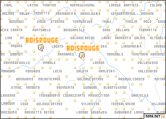 map of Bois Rouge