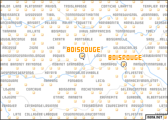 map of Bois Rouge