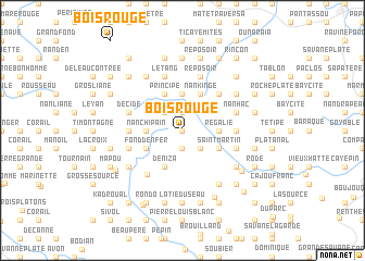 map of Bois Rouge