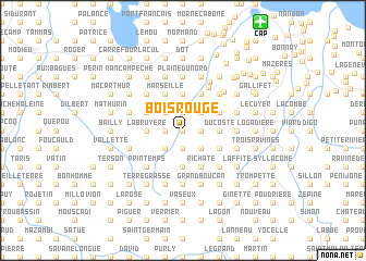 map of Bois Rouge