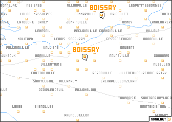 map of Boissay