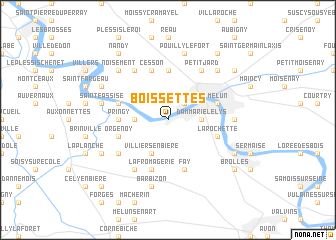 map of Boissettes