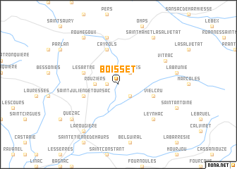 map of Boisset