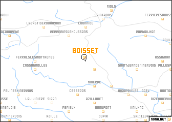 map of Boisset