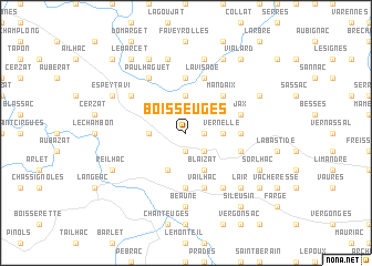 map of Boisseuges