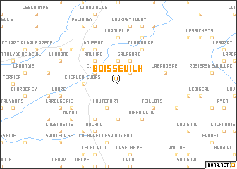 map of Boisseuilh