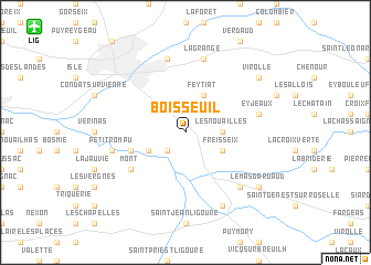 map of Boisseuil