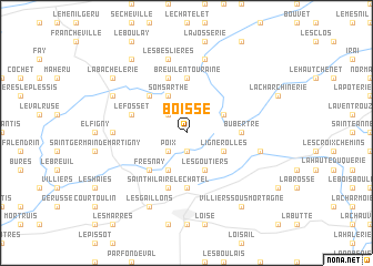 map of Boissé