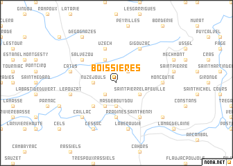 map of Boissières