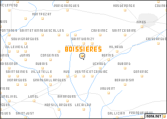 map of Boissières