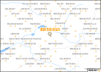 map of Boissieux