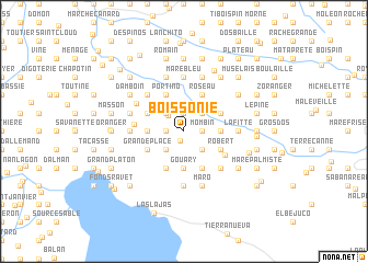 map of Boissonie