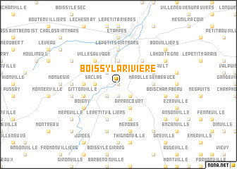 map of Boissy-la-Rivière