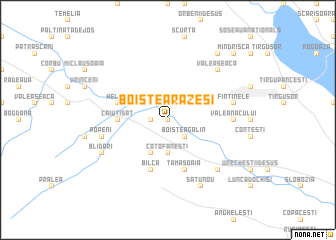 map of Boiştea-Răzeşi