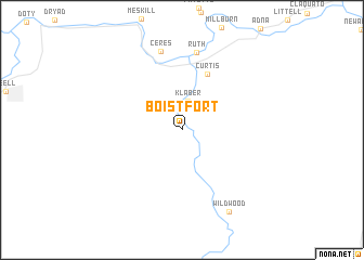 map of Boistfort