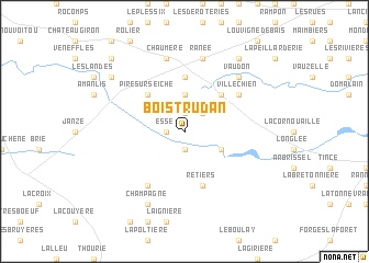 map of Boistrudan