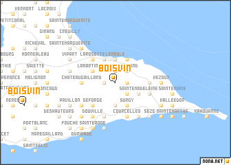 map of Boisvin