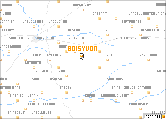 map of Boisyvon