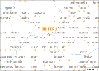 map of Boiteau