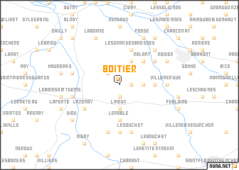 map of Boitier