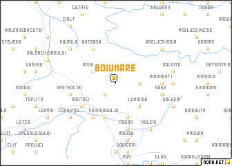 map of Boiu Mare