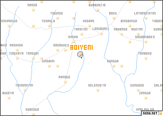 map of Boiyeni