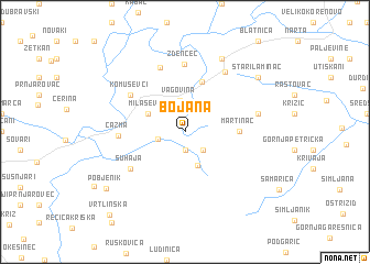 map of Bojana